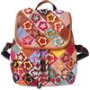 Eysee Zaino in vera pelle da donna, borsa da viaggio alla moda, Multicolore
