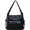 Bottega Carele Borsa Donna a spalla trasformabile in Zaino in vera pelle made in Italy BC251 (Rosso)
