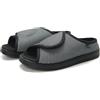 Generico Scarpe Ortopediche con Strappo Extra Larghe per Diabetici Scarpe Sanitarie per Piedi Gonfi Gravidanza Pantofola Ampia Lavabile (Grigio, Sistema Taglie Calzature EU, Adulto, Numero, Larga, 45)