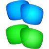 HKUCO Rafforzare Lenti Compatibile/Sostituzione per Oakley Sliver XL Blu/Verde Occhiali da sole
