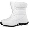 WCXTY Doposci da Donna Impermeabili,Comodo Morbido Foderato di Pelliccia Scarponi da Trekking Invernali da Donna,All'aperto Leggero Freddo Caldo Racchette da Neve per Donna ( Color : White , Size : 41 EU )