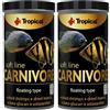 Tropical SOFT LINE CARNIVORE 250ml / 80g - Mangime per grandi pesci predatori (Confezione da 2)