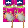 Vitakraft topo peluche, gioco topolino per gatto, con erba gatta, gioco interattivo per gatto (1 pz) (Confezione da 2)
