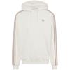 adidas Felpa con Cappuccio Ecru/Marrone Uomo Baggy Hoodie, bianco, S