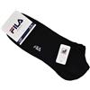 Fila 6 PEZZI CALZE SPORTIVE, LEGGERE IN COTONE MERCERIZZATO, FANTASMINO INVISIBILE, SNEAKERS (6 PEZZI NERO, 39-42)