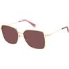 POLAROID, GAFAS DA Pavimento, PLD 4158/G/S/XN, GOLD BURGUNDY, 58, (WOMAN)