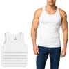 HDUK Mens Underwear Confezione da 6 canottiere intime da uomo, 100% cotone, colore bianco, disponibile nelle taglie S/M/L/XL/XXL White L (104-109 cm)