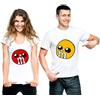 t-shirteria Coppia Tshirt per San Valentino Amici Lui Lei Innamorati Cioccolatini Partner Magliette Divertenti Disegni Simpatici