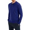 VEQUÈ Maglione Polo Uomo Pullover Invernale Lana Cashmere Maglia Colletto Sottogiacca Tre Bottoni (IT, Testo, XL, Regular, Regular, Royal)