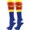 DC Comics Wonder Woman Superhero Socks, Shoe Size: 4-10