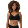Mey Reggiseno a triangolo da donna: forma bralette, senza stiratura, cuscinetti lisci, spalline regolabili, cuciture extra piatte incollate, serie Simply Better Invisibles, Nero , L
