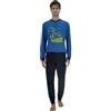 CAGI Pigiama Uomo Cotone Estivo Lungo Leggero MOD. Serafino Art. 4272 6/XL Extralarge Bluette/Blu 454