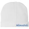 MOUTTY Cappellino Berretto da Neonato in 100% Cotone in Taglia Unica (0-3mesi) Personalizzato con Il Nome del Bambino.