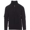 PAYPER Miami+ Felpa da Uomo a Manica Lunga Reglan Misto Cotone Mezza Chiusura Zip Polsini Vita in Costina Taglie Forti Blu Royal (5XL)