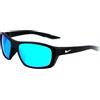 Nike BRAZEN BOOST M FJ1978 NKFJ1978 011 matte black grey blue Sunglasses Unisex Polycarbonate, Standard, 57