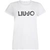 Liu Jo Donna T-Shirt Manica Corta UF5266JS904 Cotone Bianco S