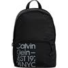 Calvin Klein CKJ Sport Essentials Campus Backpack44 Gr Black/Overcast Grey Print