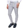 Cristiano Battistini Pantaloni Uomo Slim Fit Casual Eleganti in Cotone (52, #A1 Grigio Chiaro)