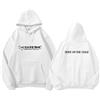 DianShao J-Hope Felpa con cappuccio - Felpa oversize per donne e uomini - K-Pop Articolo per tifosi ON The Stage Style, Bianco-foderato e, M