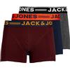 JACK & JONES Jacbasic Bamboo Trunks 3 Pack Noos, Boxer A Pantaloncino Uomo, Forest Night Dettagli: Nero Navy Blazer, M