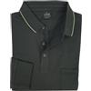 Coveri Polo Uomo Maniche Lunghe con Tasca Taschino 100% Cotone Classica M L XL XXL 3XL (XXL - Grigio)