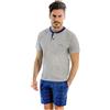 Enrico Coveri Pigiama Uomo Cotone Corto, Cotone Mercerizzato Linea Prestige, Pigiama Uomo Estivo, Pigiama Uomo Corto, Anche Taglie Forti (9122-MARE, XL)