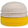 Seeberger Berretto Twotone Woolmark Donna - Made in Germany Beanie Invernale da con Risvolto Inverno Autunno/Inverno - Taglia Unica Giallo