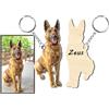 Nitek portachiavi cane personalizzato con foto cane gatto cavallo pappagallo furetto coniglio riccio amanti degli animali idea regalo di Natale compleanno anniversario Made In Italy