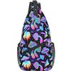 EujGvboU Borsa a tracolla con funghi psichedelici luminosi per donne e uomini zaino a tracolla borsa a tracolla zaino da viaggio escursionismo casual sport Daypack, Funghi luminosi 24, 7.5 X 3.5 X
