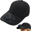 Generico Cappello con Ventola Solare Uomo,Copricapo Traspirante,Cappello a Tesa Larga da Esterno | per Giardinieri Pescatori Campeggiatori Golfisti Viaggiatori Spiaggia Escursionismo Sport Concerto