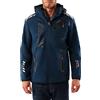 Geographical Norway - Giacca softshell, da uomo per attività all'aperto, tecnologia Turbo-Dry, impermeabile, con cappuccio, Blu marine/nero, XXXL
