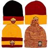 Generico Cappello Invernale Berretto Roma Calcio Giallo Rosso Nero PS 10955