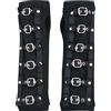 Poizen Industries Buckle Cuffs Donna Copribraccia nero 80% cotone, 20% poliestere