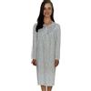 Linclalor Camicia da notte in batista di puro cotone art. 30826-60, Celeste