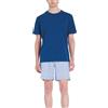 RAGNO Pigiama uomo in puro cotone girocollo manica corta pantalone scozzese art. U899NC - 56, Blu