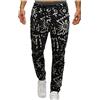 INNERTERNET Pantaloni da jogging da uomo, sportivi, da jogging, tempo libero, atletico, da allenamento, tempo libero, pantaloni lunghi con tasche, A-nero., S