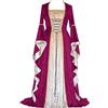 Generico Abito da Donna retrò Medievale con Maniche a Tromba, Stile Medievale Vittoriano, per Il Rinascimento, per Carnevale, Halloween, Feste, Principessa Comfort