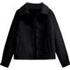 Generic Gilet Donna Collo Alto Giubbino Jeans Nero Con Pelliccia Cappotti Morbidi Donna Giacca A Donna Invernale Giacca Quilted Donna Cardigan In Maglia Di Lana Giacche In Maglia Donna Giacconi Da Donna