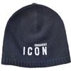 DSQUARED2 Cappello Cuffia Berretto in Lana Icon KNM0124 05M06760 M063 Nero