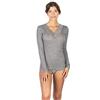 EGI Maglia lana e microfibra donna manica lunga art. 303 - L/XL, Grigio medio