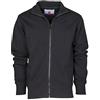 CHEMAGLIETTE! Felpa da Lavoro Maglia Felpata in Cotone con Zip Intera Payper Houston, Colore: Nero, Taglia: M