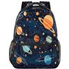 Mexpekil Zaino per computer portatile con motivo pianeti del sistema solare, per ragazze e ragazzi, zaino da viaggio casual per libri scolastici