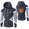 GLLUSA Felpa con Cappuccio Sportiva da Uomo per CCCP Felpa con Cappuccio A Maniche Lunghe Giacca A Colori A Contrasto Pullover Abbigliamento da Palestra Cappotto-Gray||M