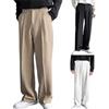 Generisch Pantaloncini da uomo lunghi, pantaloni da abito, pantaloni chino, pantaloni a gamba larga, pantaloni eleganti, pantaloni in tessuto, pantaloni oversize, pantaloni da business, pantaloni estivi