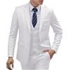 Generic Abito da Sposo da Uomo, vestibilità Slim, 2 Pezzi, Completo di Giacca, Pantaloni, Blazer, con Revers a Lancia, Beige, Taglia XS