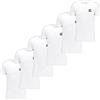 LEGEA, 6 Tshirt Uomo Basic in Cotone Elasticizzato Collo a Giro. Colore Bianco Taglia 6-XL