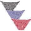 Faringoto Slip a righe da uomo U convesso moda fianchi mutandine, 3 colori, XL