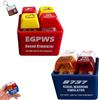 Generic Portachiavi con allarme pilota e equipaggio EGPWS simulatore di suono con luce LED luminosa, pulsante di sicurezza per piloti e appassionati di aviazione, rosso e blu., Taglia unica