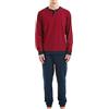 RAGNO Pigiama uomo puro cotone art. U308N1-52, Bordeaux