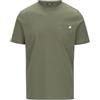 K-Way T-Shirt a Maniche Corte Modello Sigur Jersey in Cotone, dal Fit Regolare, Colore Green Lichen XL